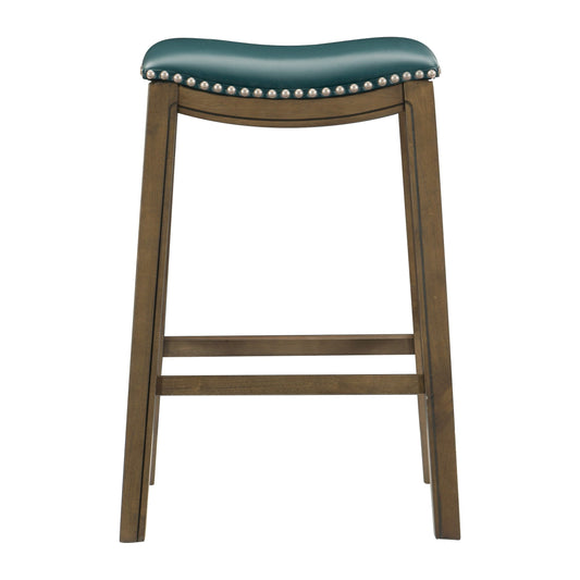Ordway Green/Brown Pub Height Stool, Green - 5682GEN-29 - Luna Furniture - Dallas Store