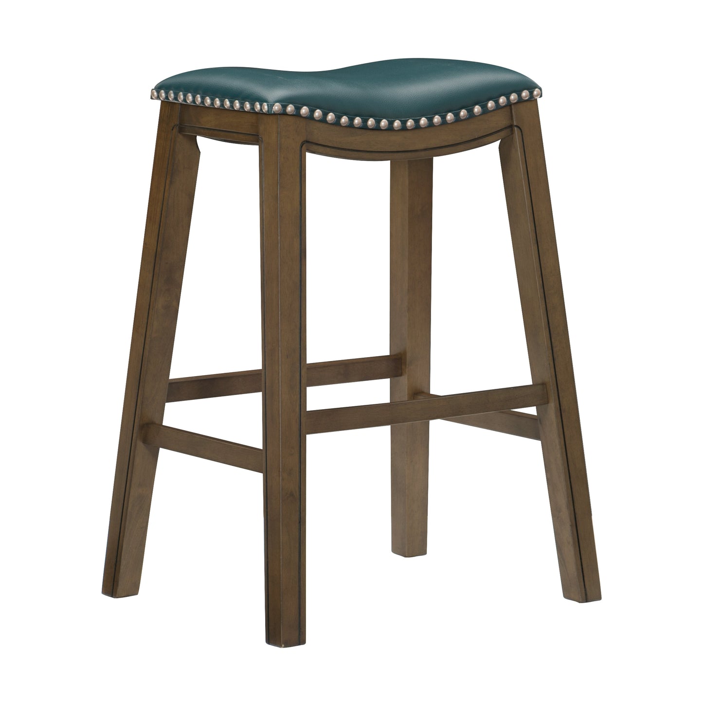 Ordway Green/Brown Pub Height Stool, Green - 5682GEN-29 - Luna Furniture - Dallas Store