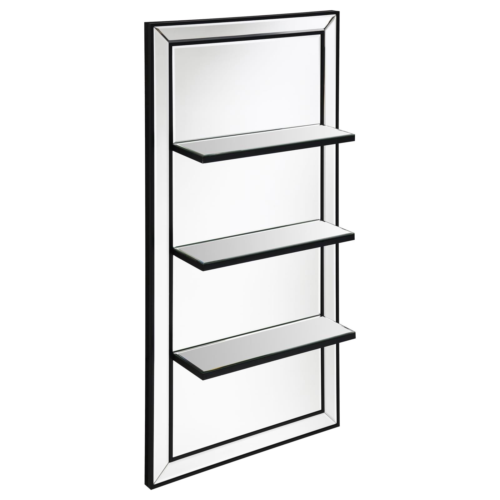 Oriel 3-Shelf Rectangle Wall Mirror - 961631 - Luna Furniture - Dallas Store