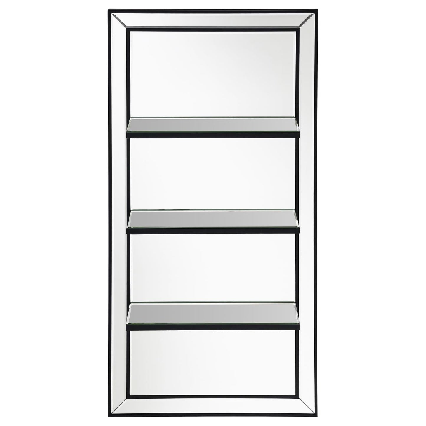 Oriel 3-Shelf Rectangle Wall Mirror - 961631 - Luna Furniture - Dallas Store