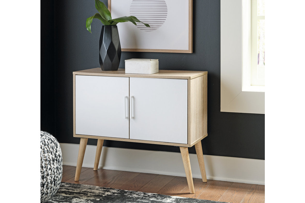 Orinfield Natural/White Accent Cabinet - A4000396 - Luna Furniture - Dallas Store