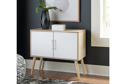 Orinfield Natural/White Accent Cabinet - A4000396 - Luna Furniture - Dallas Store