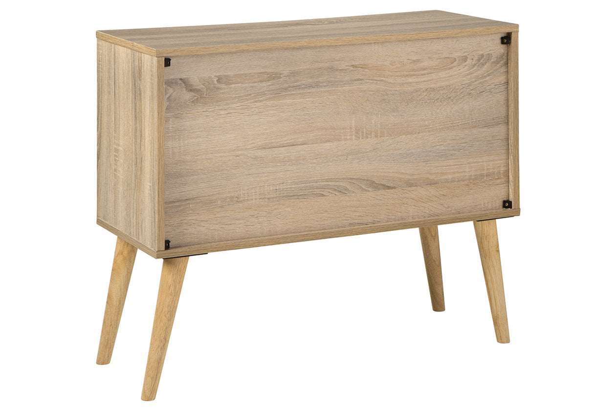 Orinfield Natural/White Accent Cabinet - A4000396 - Luna Furniture - Dallas Store