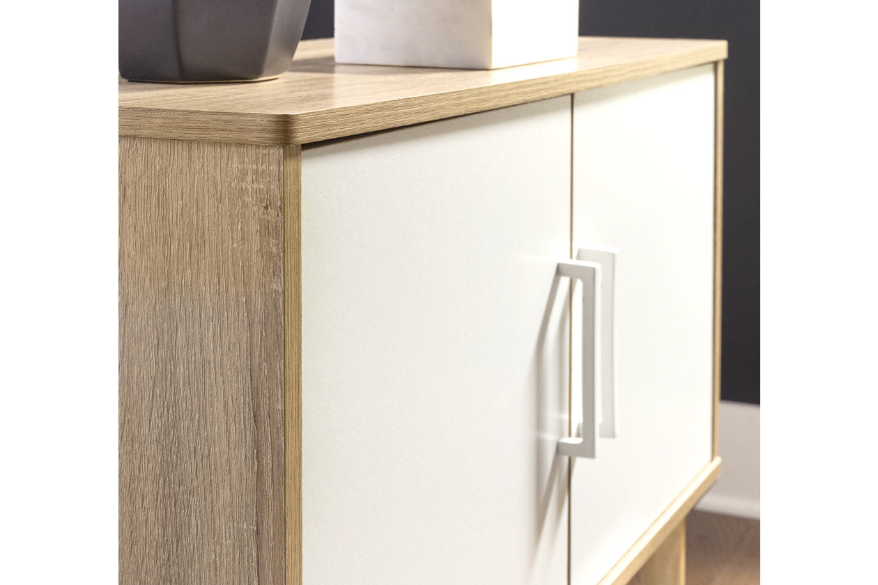Orinfield Natural/White Accent Cabinet - A4000396 - Luna Furniture - Dallas Store