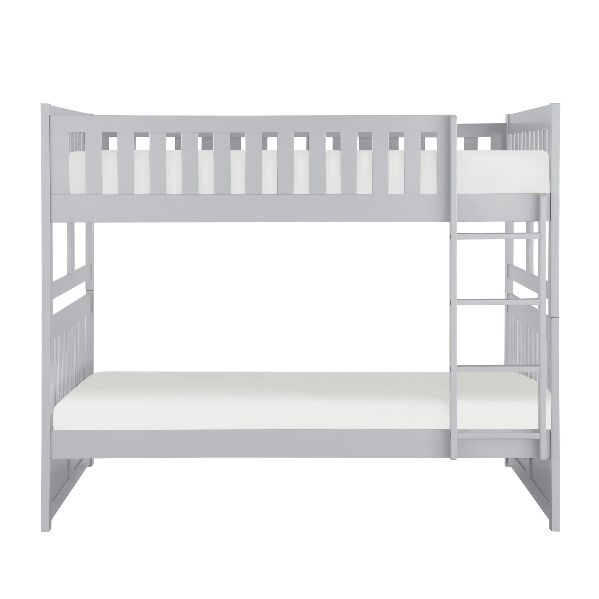 Orion Gray Full/Full Bunk Bed - SET | B2063FF-1 | B2063FF-2 | B2063FF-SL - Luna Furniture - Dallas Store
