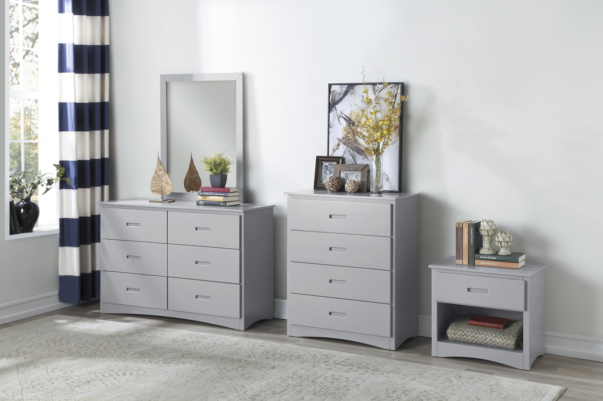 Orion Gray Mirror (Mirror Only) - B2063-6 - Luna Furniture - Dallas Store