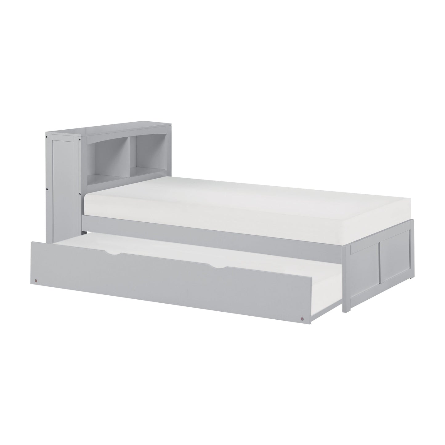 Orion Gray Twin Bookcase Bed with Twin Trundle - SET | B2063BC-1 | B2063BC-2 | B2063-R - Luna Furniture - Dallas Store
