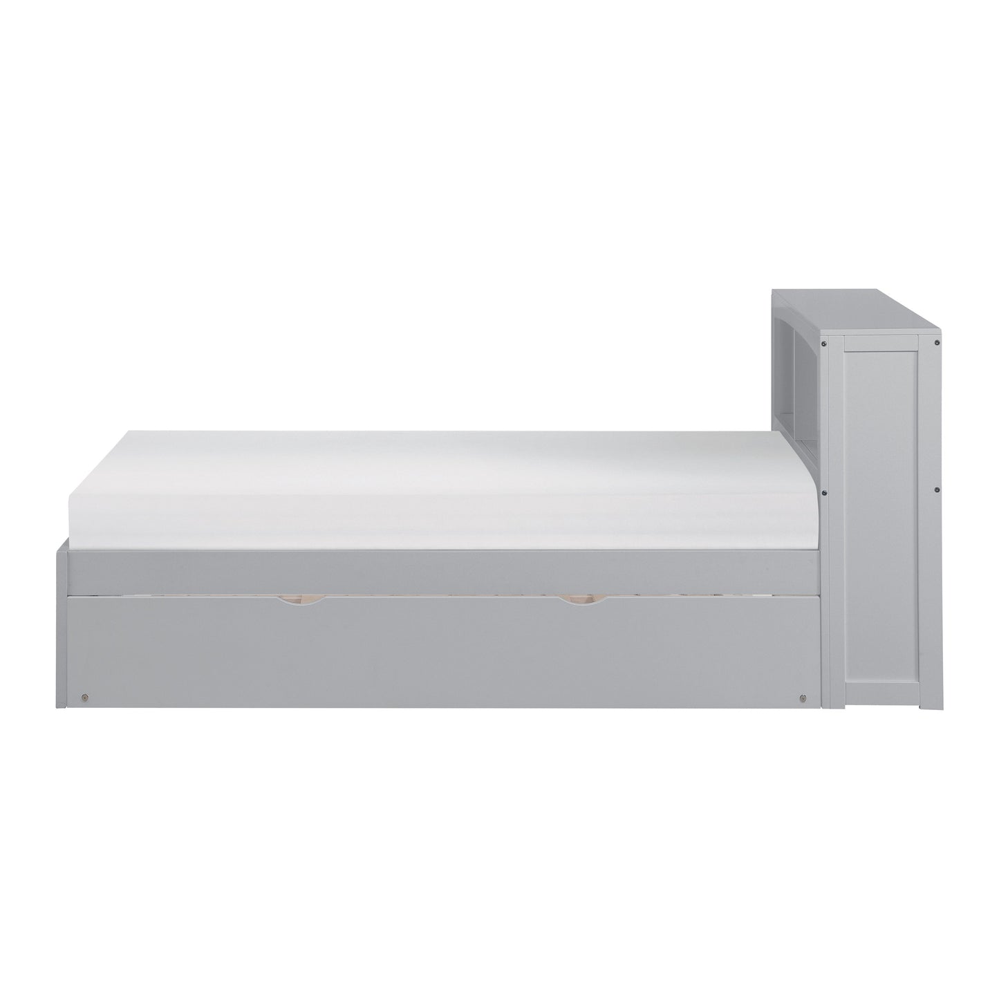 Orion Gray Twin Bookcase Bed with Twin Trundle - SET | B2063BC-1 | B2063BC-2 | B2063-R - Luna Furniture - Dallas Store