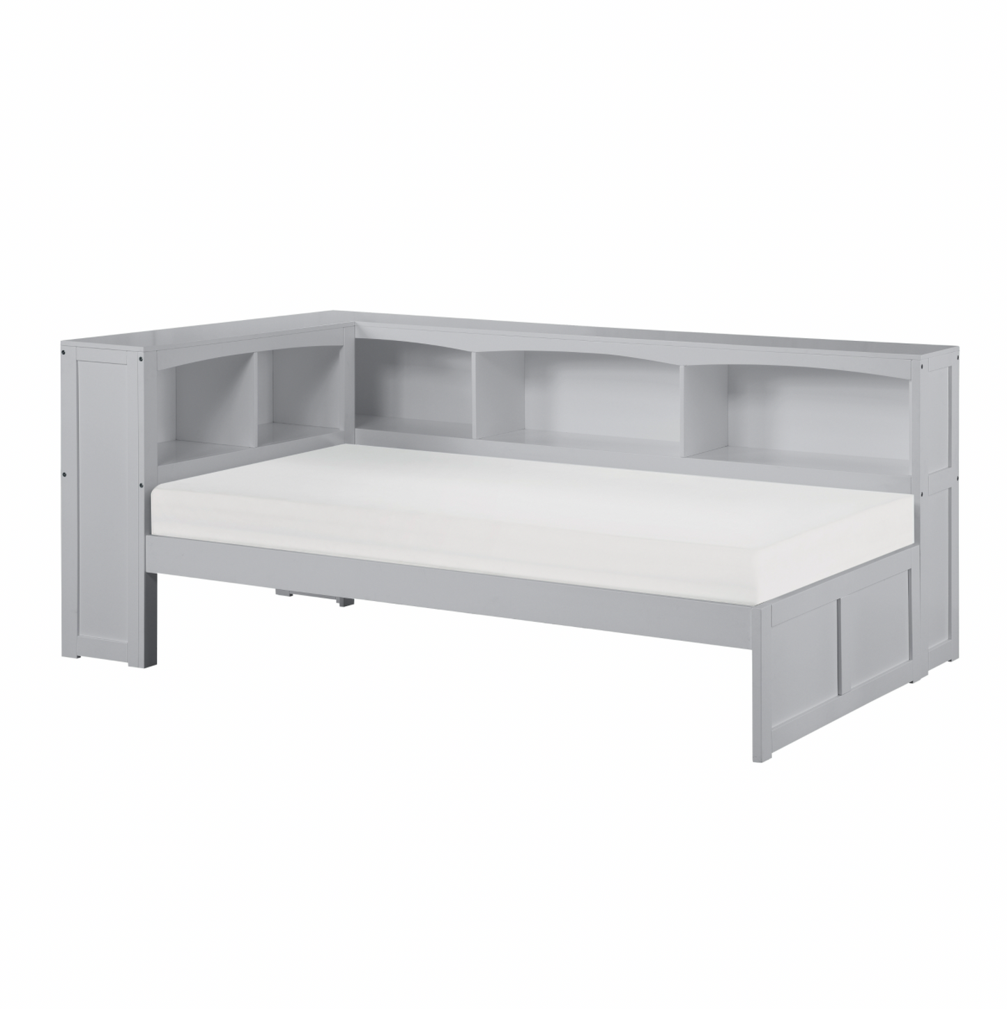 Orion Gray Twin Bookcase Corner Bed - SET | B2063BC-1 | B2063BC-2 | B2063BC-BC - Luna Furniture - Dallas Store