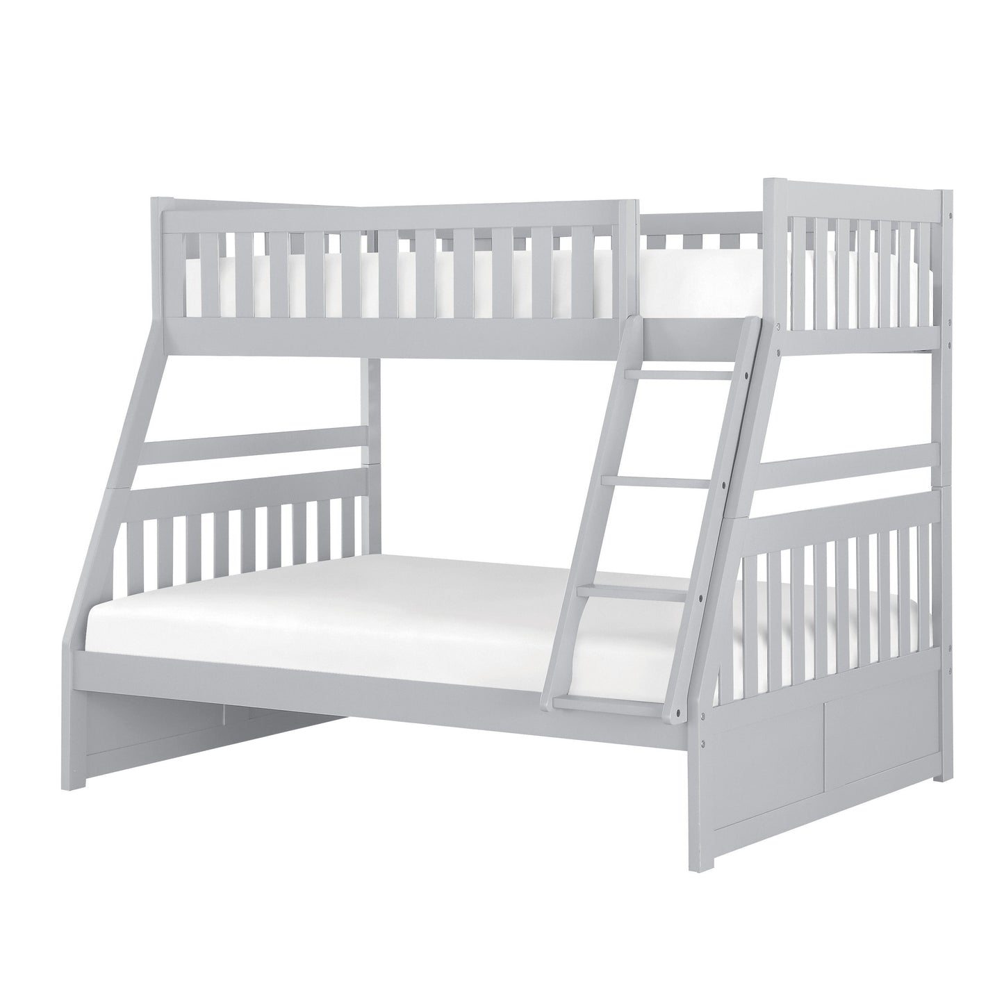Orion Gray Twin/Full Bunk Bed - SET | B2063TF-1 | B2063TF-2 | B2063TF-SL - Luna Furniture - Dallas Store
