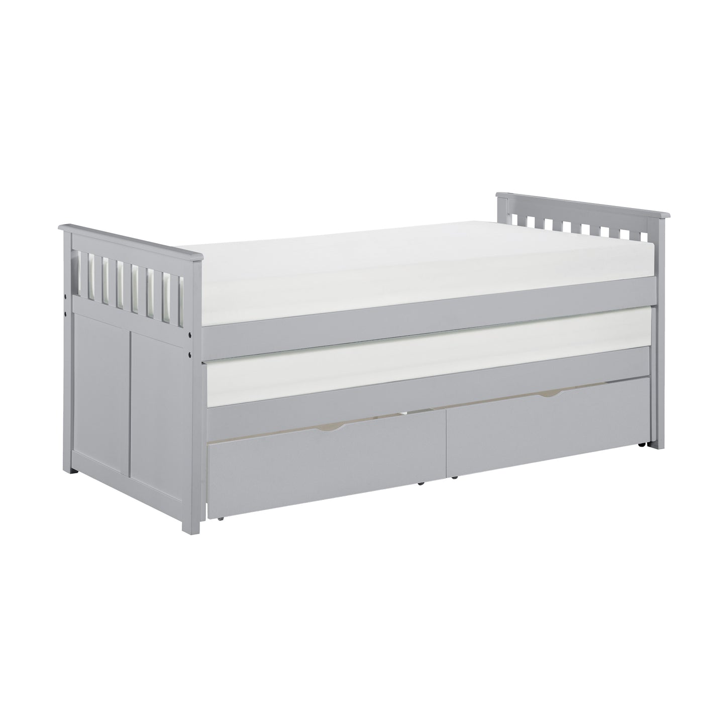 Orion Gray Twin/Twin Bed with Storage Boxes - SET | B2063RT-1 | B2063RT-2 | B2063RT-SL | B2063-T - Luna Furniture - Dallas Store