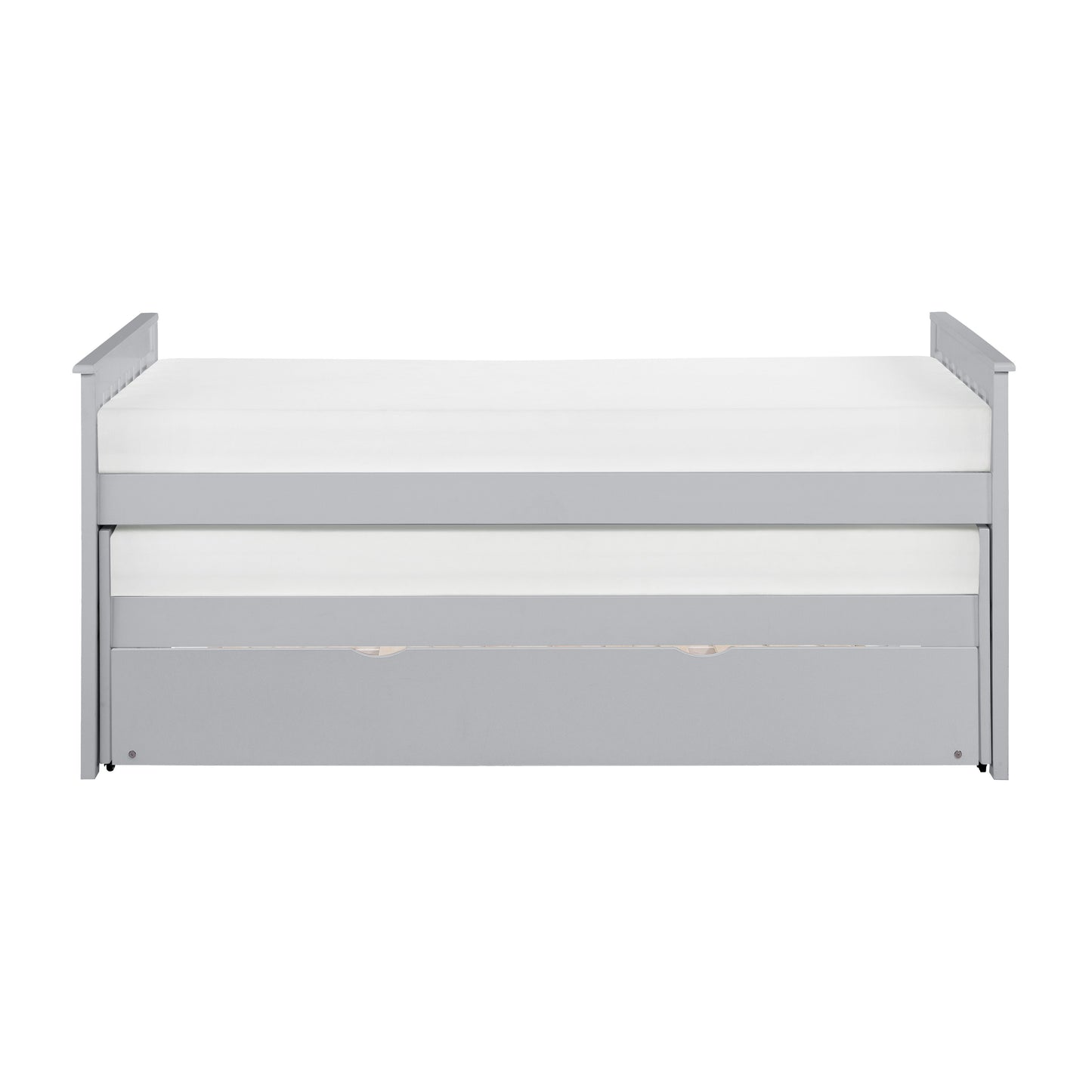 Orion Gray Twin/Twin Bed with Twin Trundle - SET | B2063RT-1 | B2063RT-2 | B2063RT-SL | B2063-R - Luna Furniture - Dallas Store