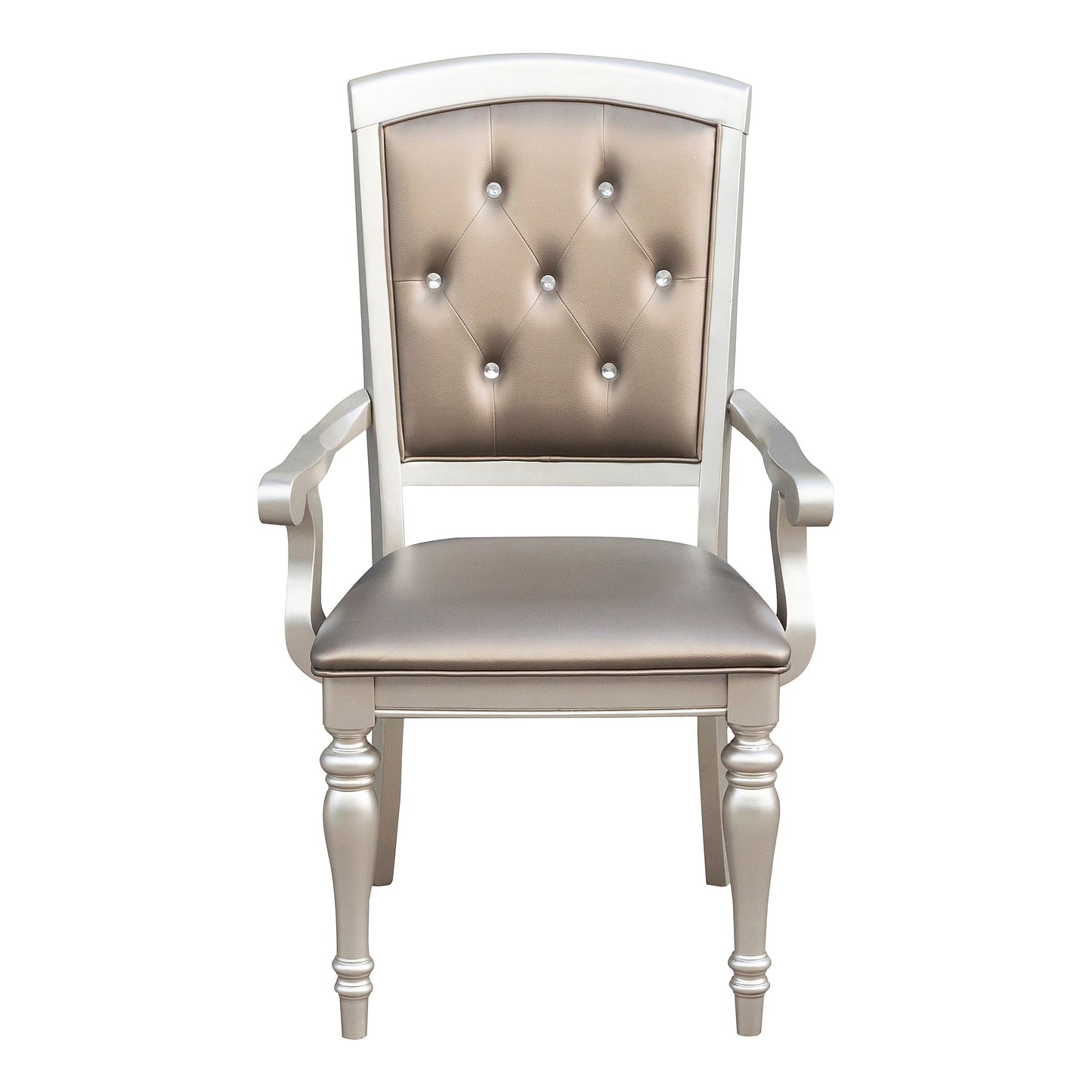 Orsina Silver Arm Chair, Set of 2 - 5477NA - Luna Furniture - Dallas Store