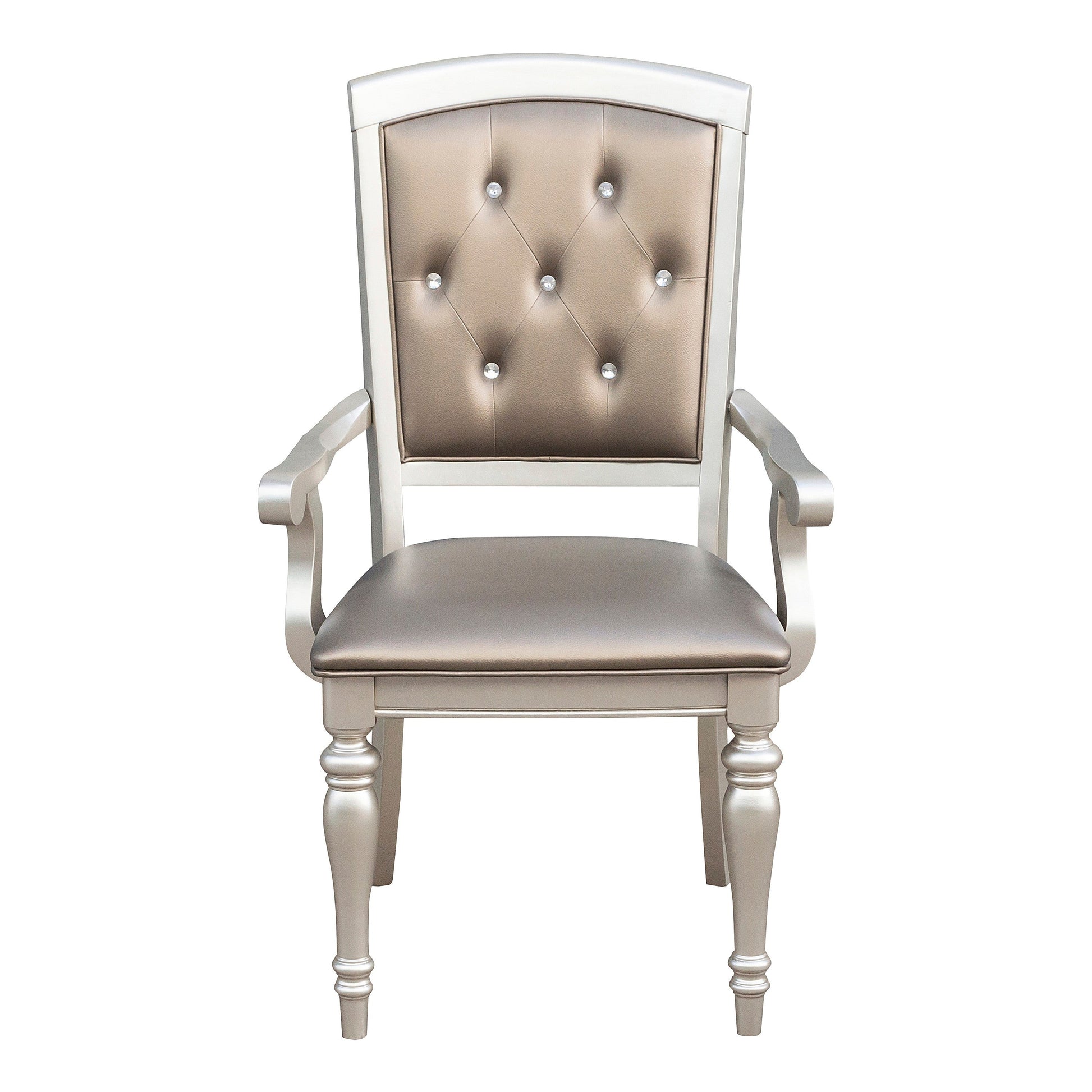 Orsina Silver Arm Chair, Set of 2 - 5477NA - Luna Furniture - Dallas Store