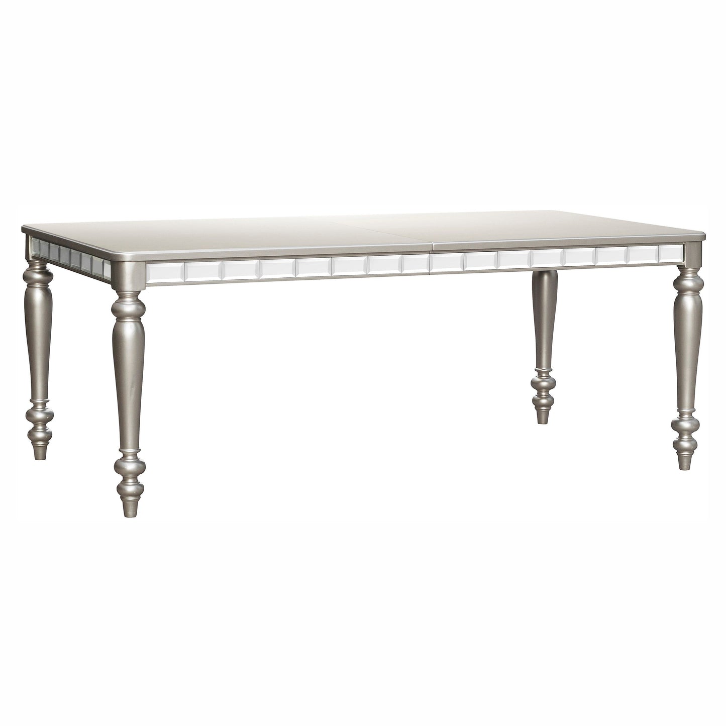 Orsina Silver Mirrored Extendable Dining Set - SET | 5477N-96 | 5477NS(2) - Luna Furniture - Dallas Store