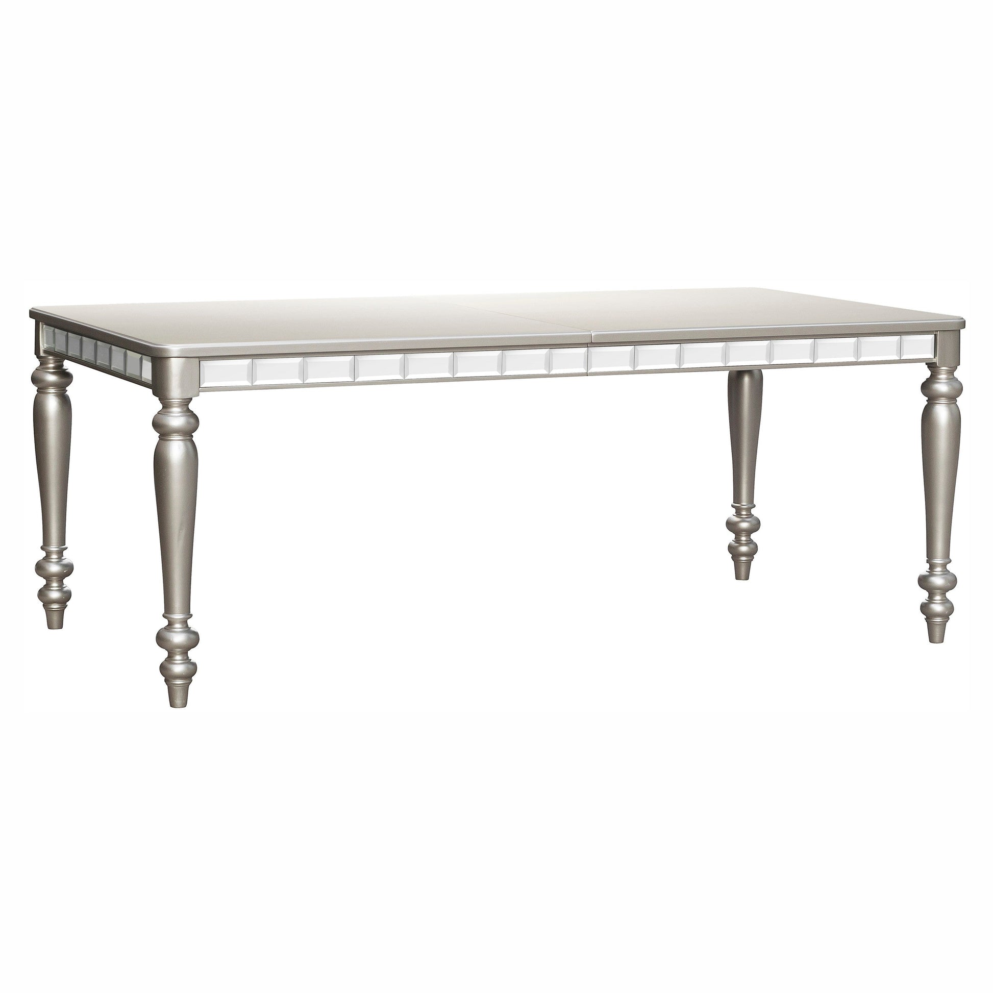 Orsina Silver Mirrored Extendable Dining Set - SET | 5477N-96 | 5477NS(2) - Luna Furniture - Dallas Store