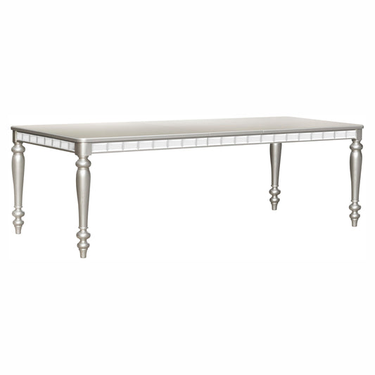 Orsina Silver Mirrored Extendable Dining Table - 5477N-96 - Luna Furniture - Dallas Store