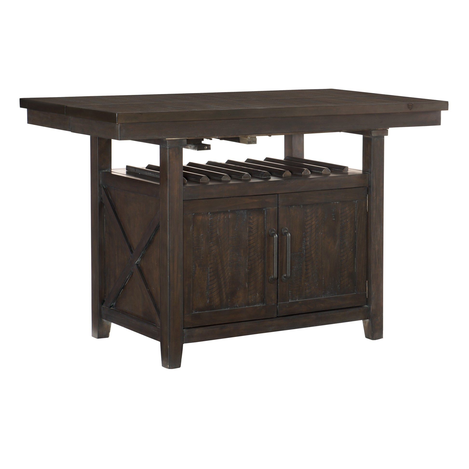 Oxton Dark Cherry Extendable Counter Height Table - SET | 5655-36 | 5655-36B - Luna Furniture - Dallas Store