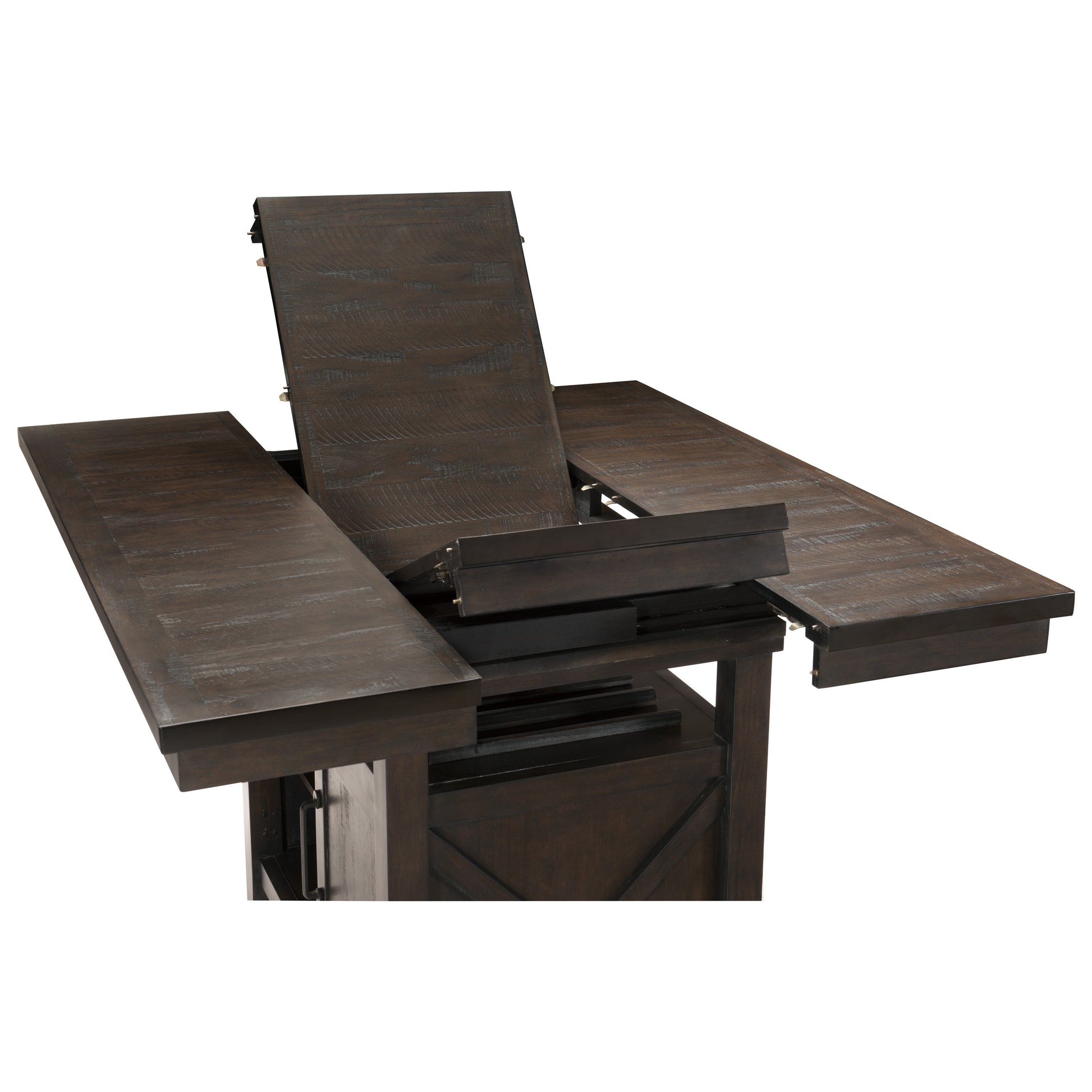 Oxton Dark Cherry Extendable Counter Height Table - SET | 5655-36 | 5655-36B - Luna Furniture - Dallas Store