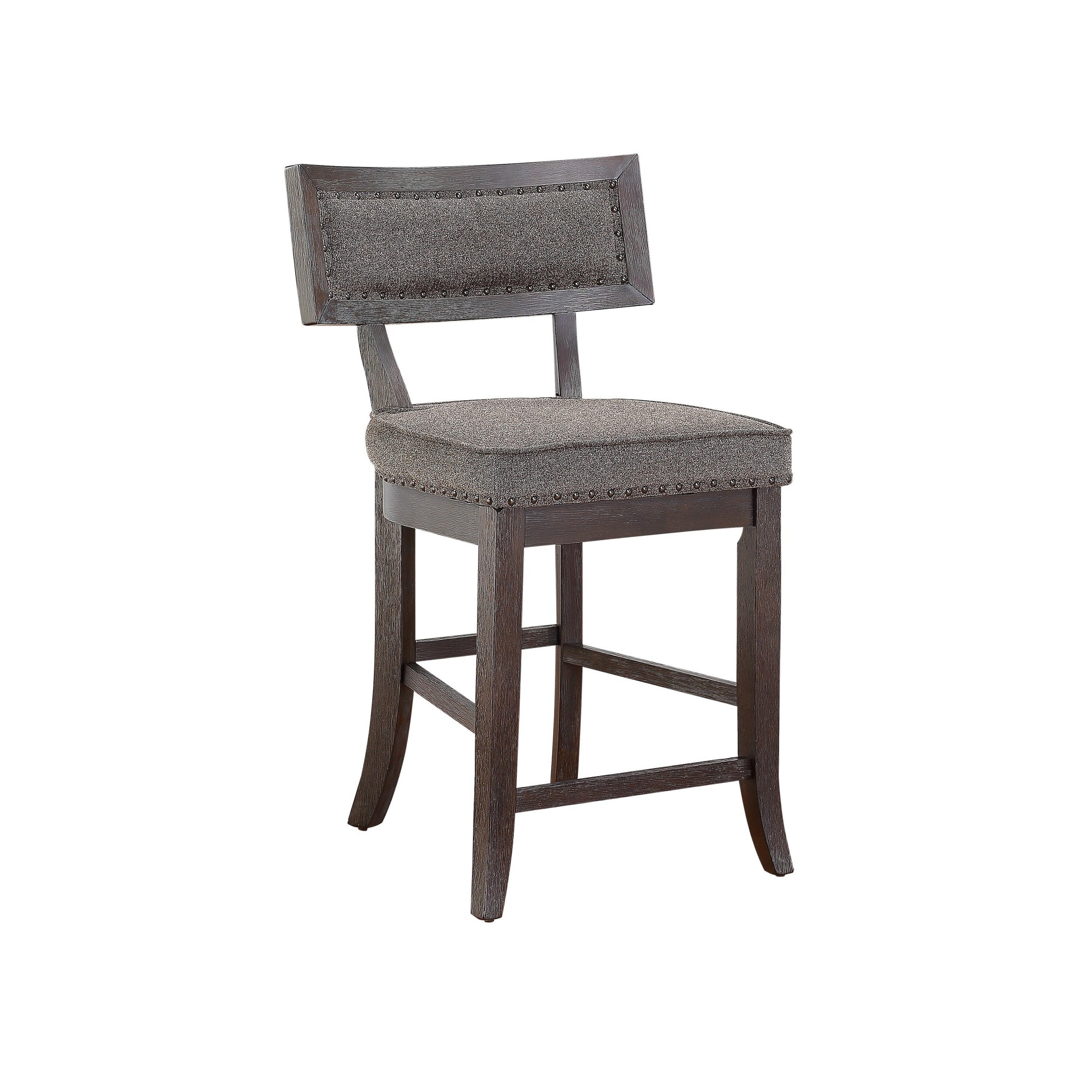 Oxton Dark Cherry/Fabric Counter Chair, Set of 2 - 5655-24FA - Luna Furniture - Dallas Store