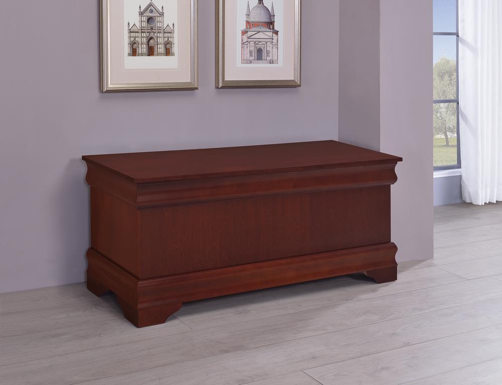 Pablo Warm Brown Rectangular Cedar Chest - 900022 - Luna Furniture - Dallas Store