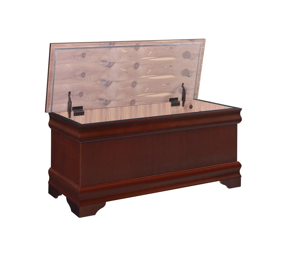 Pablo Warm Brown Rectangular Cedar Chest - 900022 - Luna Furniture - Dallas Store