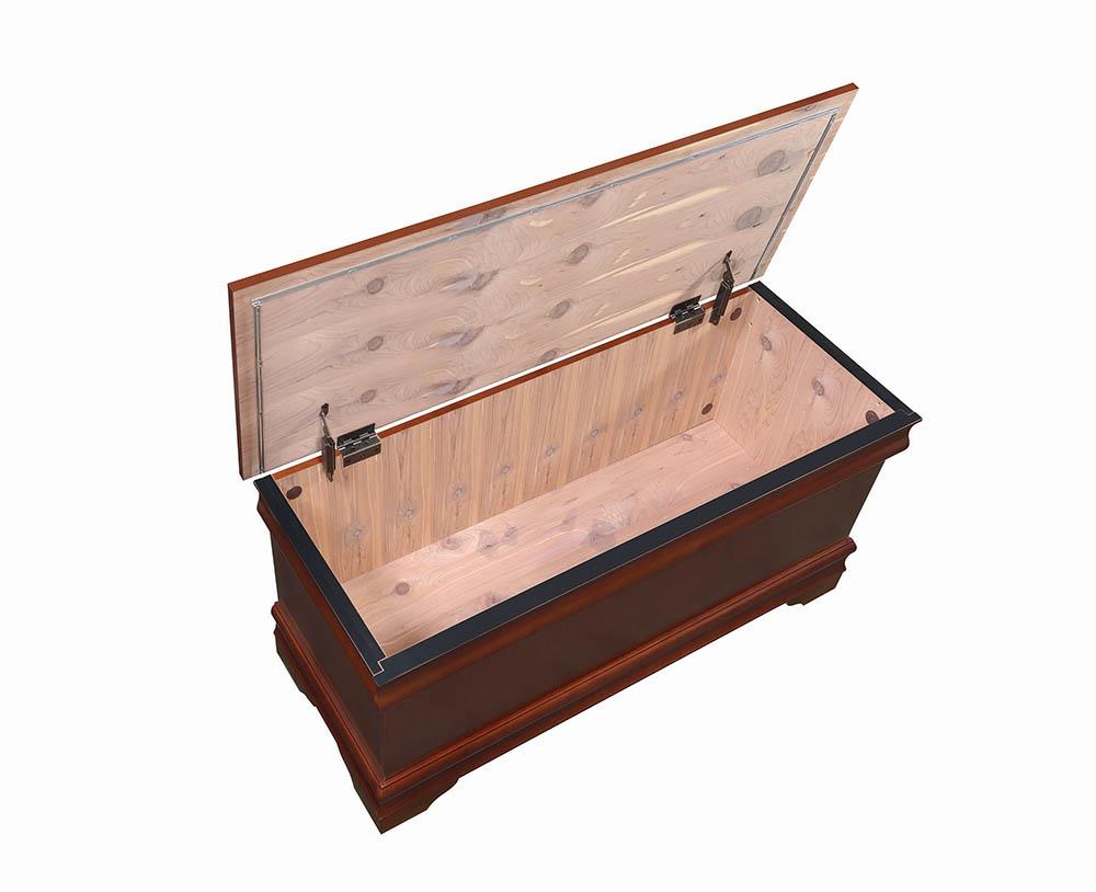 Pablo Warm Brown Rectangular Cedar Chest - 900022 - Luna Furniture - Dallas Store