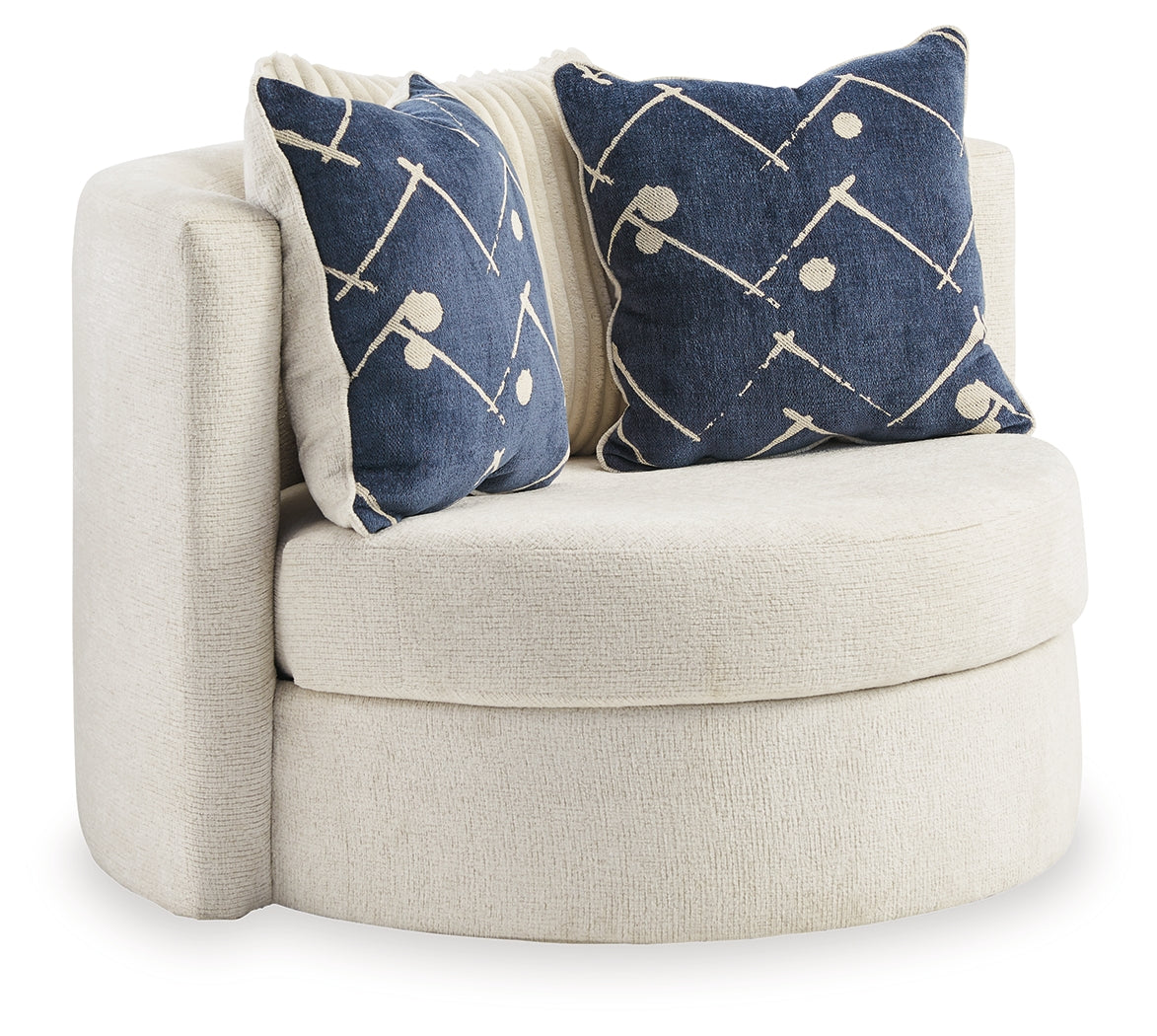 Padova Ivory Swivel Accent Chair - 3370644 - Luna Furniture - Dallas Store