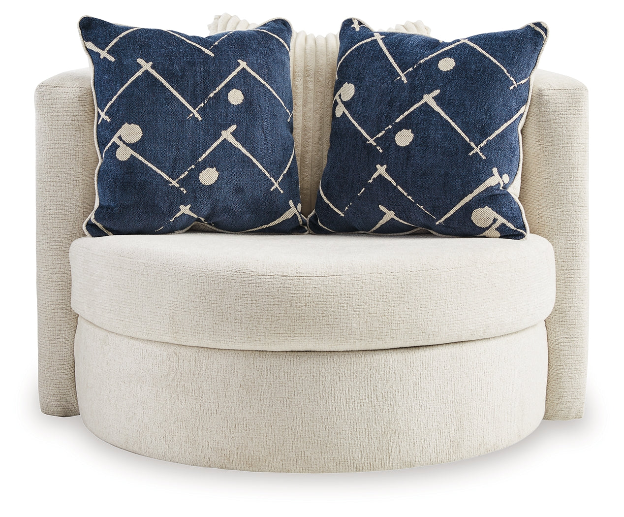 Padova Ivory Swivel Accent Chair - 3370644 - Luna Furniture - Dallas Store