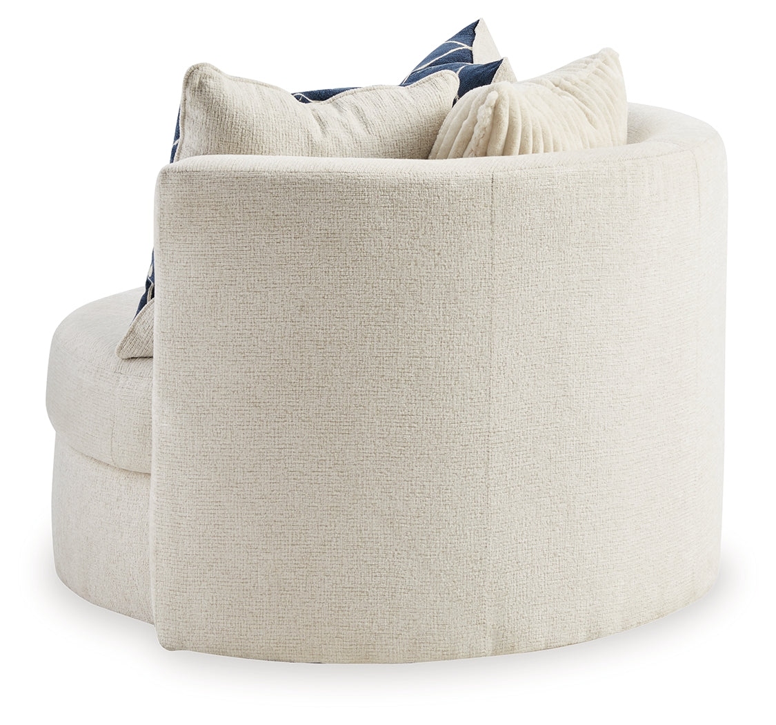 Padova Ivory Swivel Accent Chair - 3370644 - Luna Furniture - Dallas Store