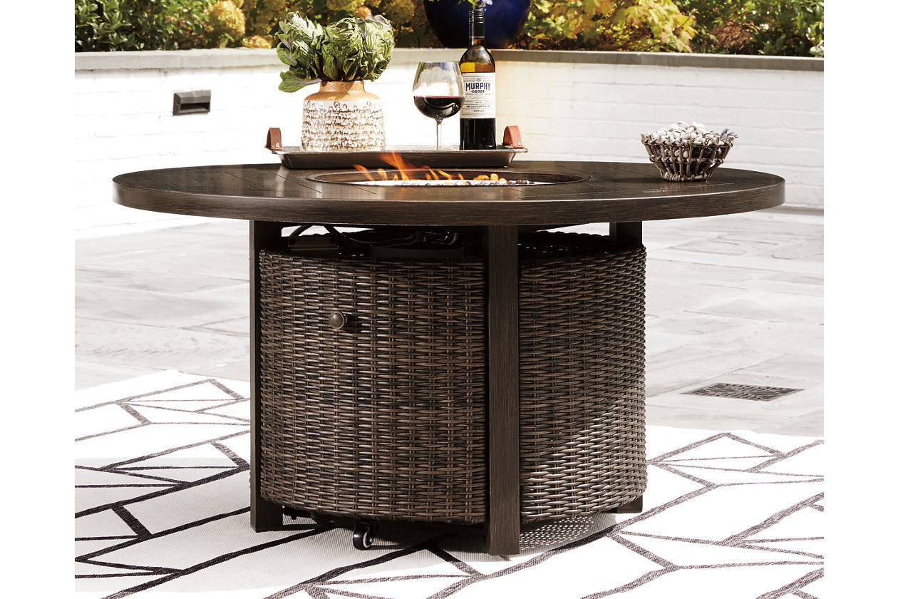 Paradise Trail Medium Brown Fire Pit Table - P750-776 - Luna Furniture - Dallas Store