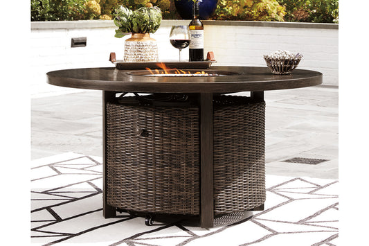 Paradise Trail Medium Brown Fire Pit Table - P750-776 - Luna Furniture - Dallas Store