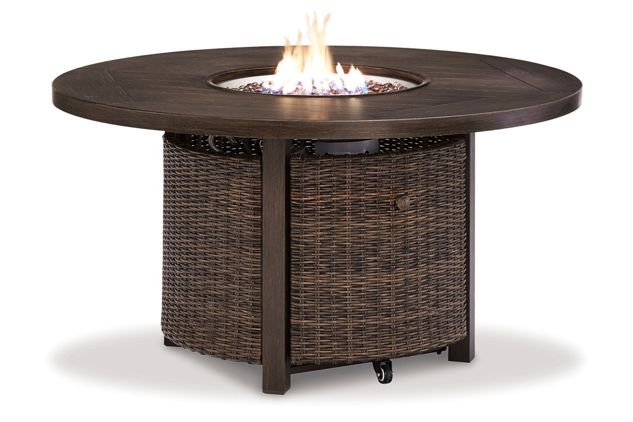 Paradise Trail Medium Brown Fire Pit Table - P750-776 - Luna Furniture - Dallas Store