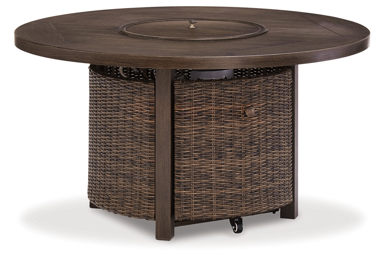 Paradise Trail Medium Brown Fire Pit Table - P750-776 - Luna Furniture - Dallas Store