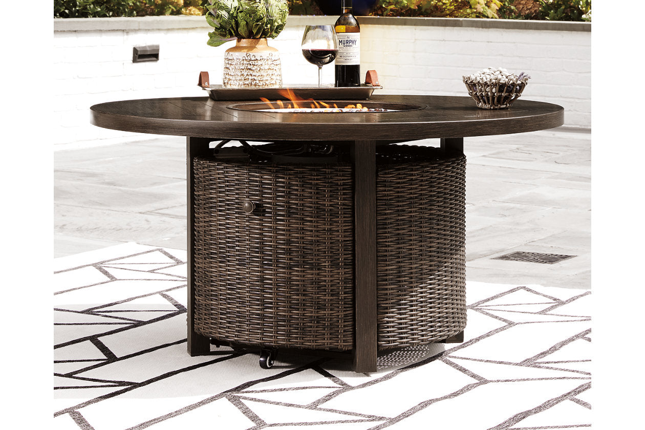 Paradise Trail Medium Brown Fire Pit Table - P750-776 - Luna Furniture - Dallas Store