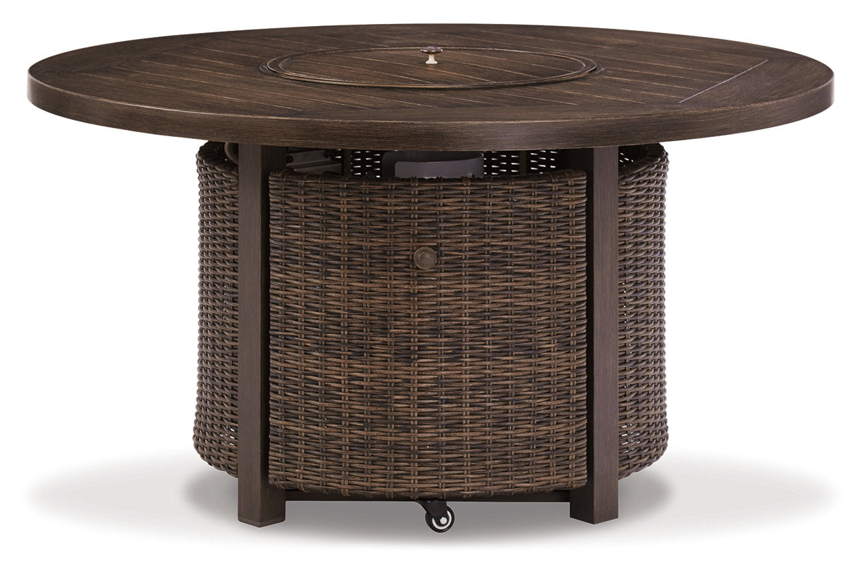 Paradise Trail Medium Brown Fire Pit Table - P750-776 - Luna Furniture - Dallas Store