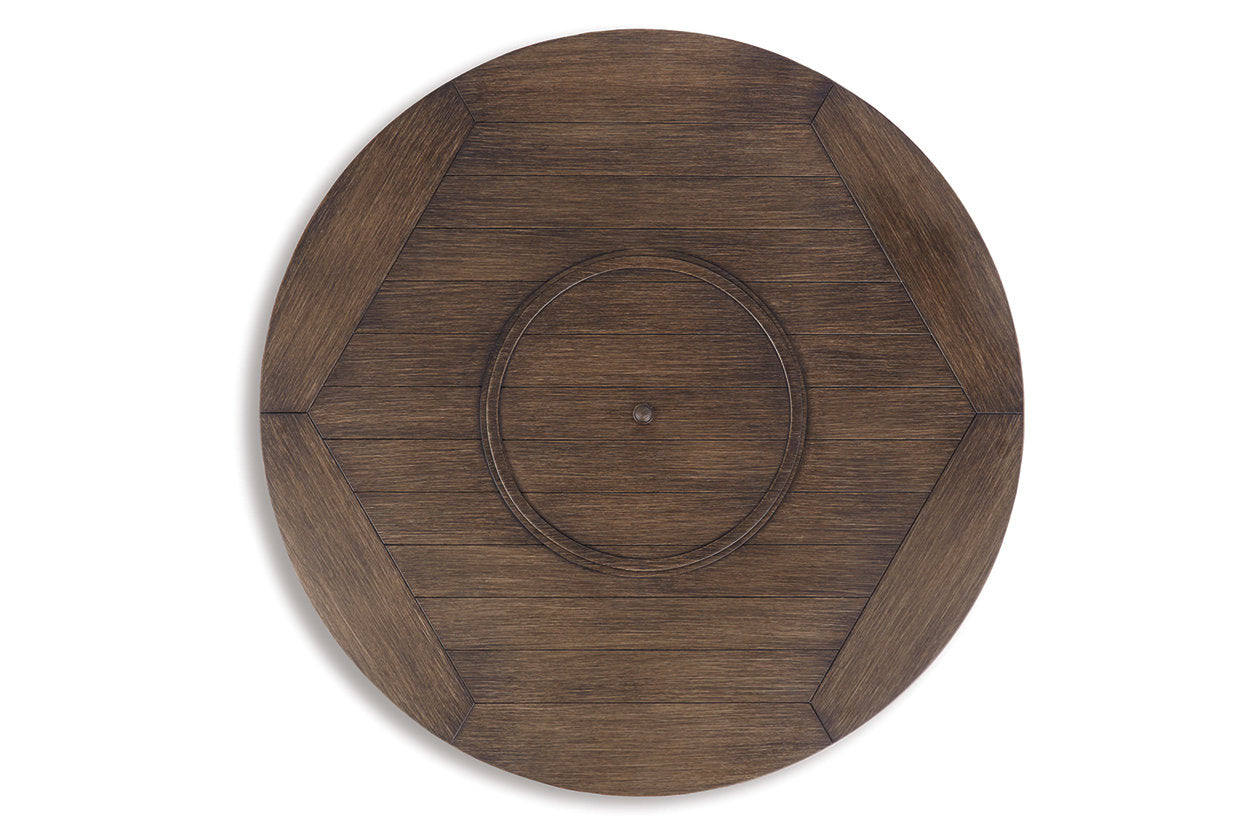 Paradise Trail Medium Brown Fire Pit Table - P750-776 - Luna Furniture - Dallas Store