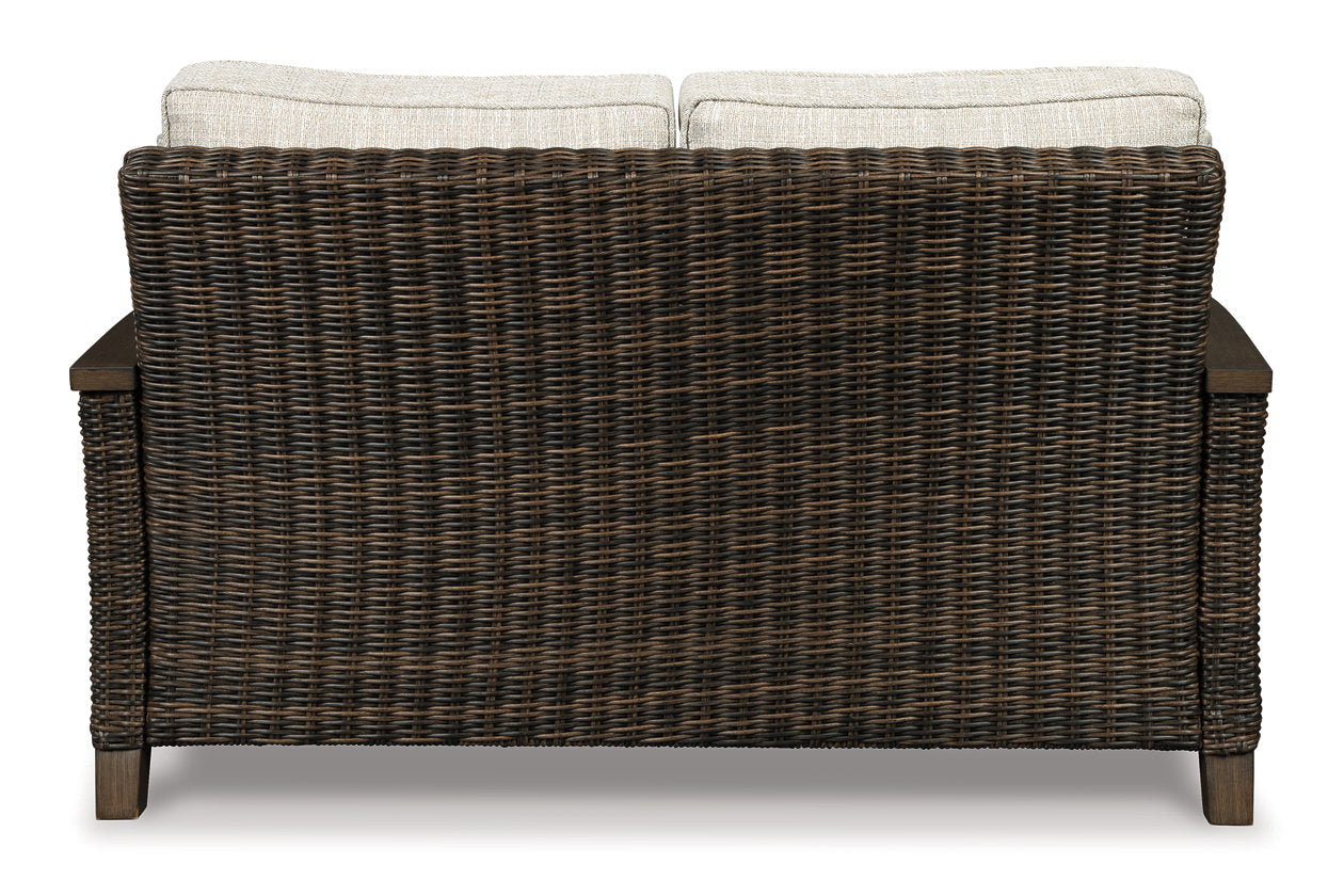 Paradise Trail Medium Brown Loveseat with Cushion - P750-835 - Luna Furniture - Dallas Store