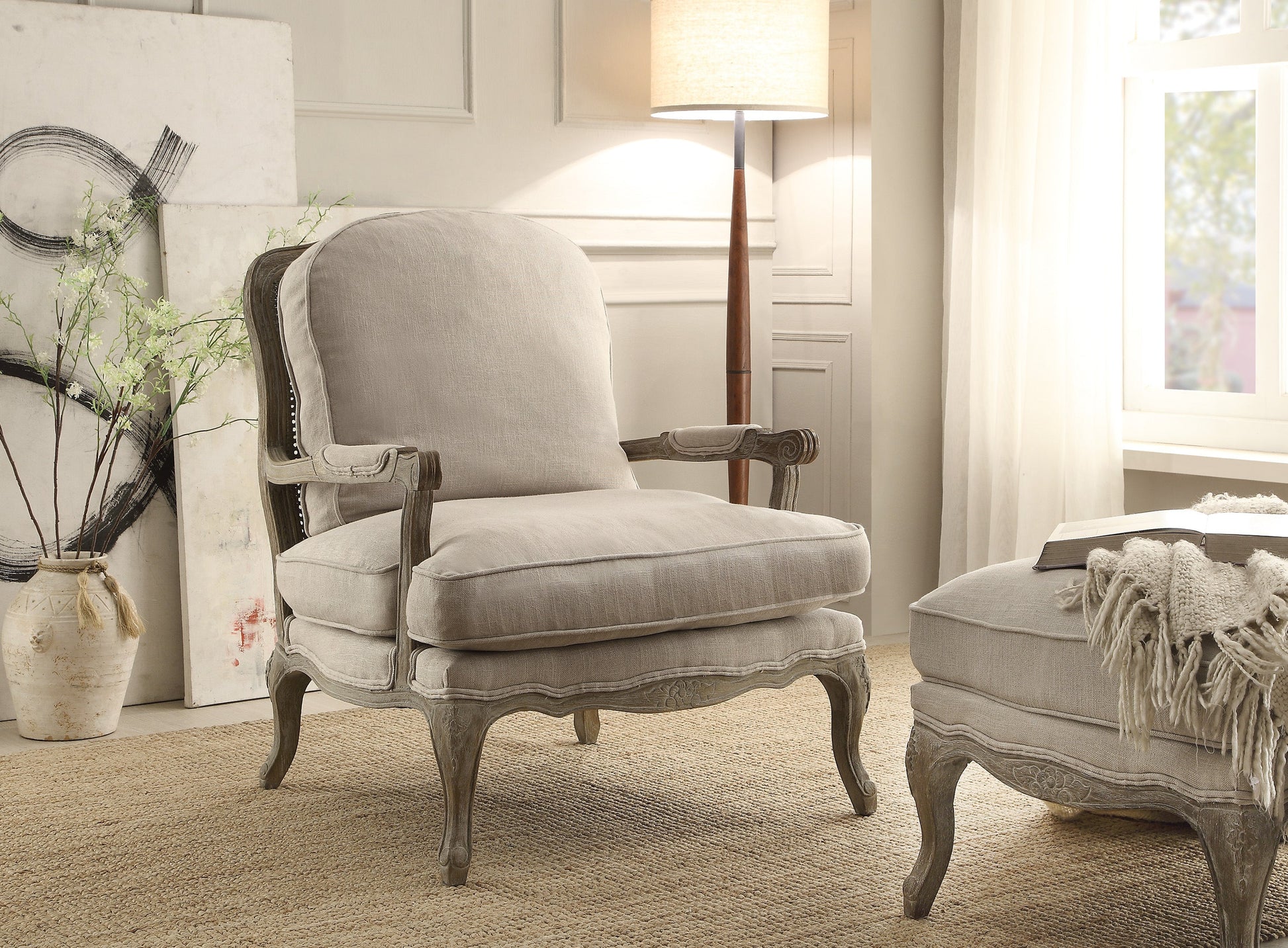 Parlier Gray Weathered Accent Chair - 1234-1 - Luna Furniture - Dallas Store
