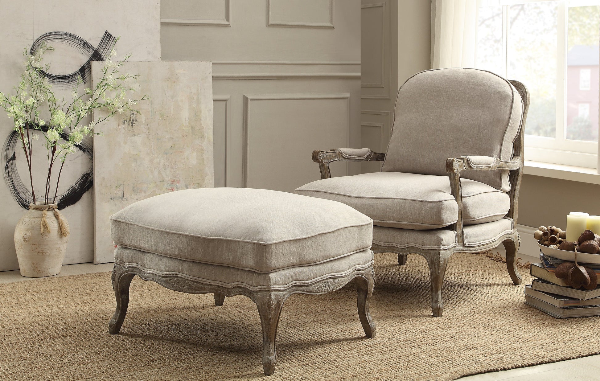 Parlier Gray Weathered Accent Chair - 1234-1 - Luna Furniture - Dallas Store