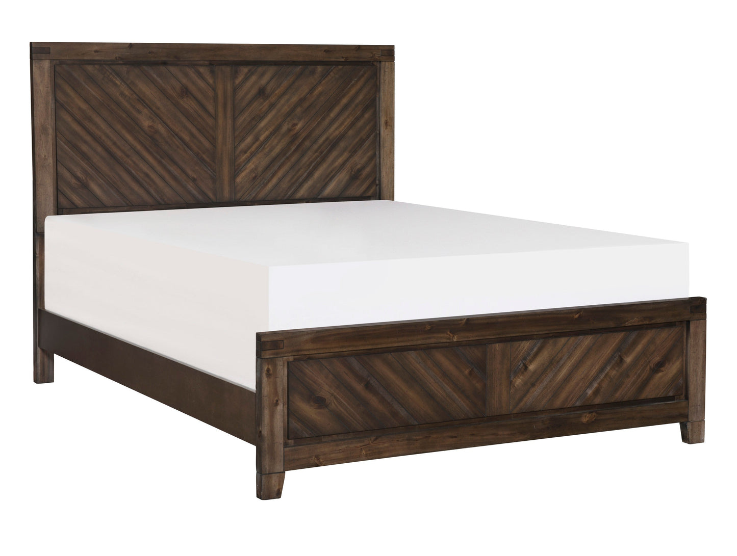 Parnell Rustic King Panel Bed - SET | 1648K-1 | 1648K-2 | 1648-3 - Luna Furniture - Dallas Store