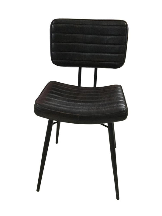 Partridge Espresso/Black Padded Side Chairs, Set of 2 - 110652 - Luna Furniture - Dallas Store