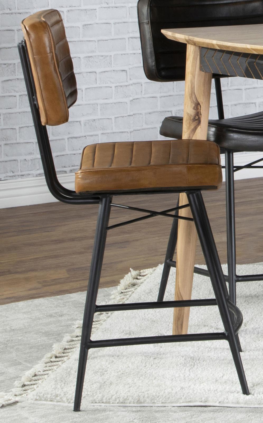 Partridge Upholstered Counter Height Stools with Footrest, Set of 2 - 110649 - Luna Furniture - Dallas Store
