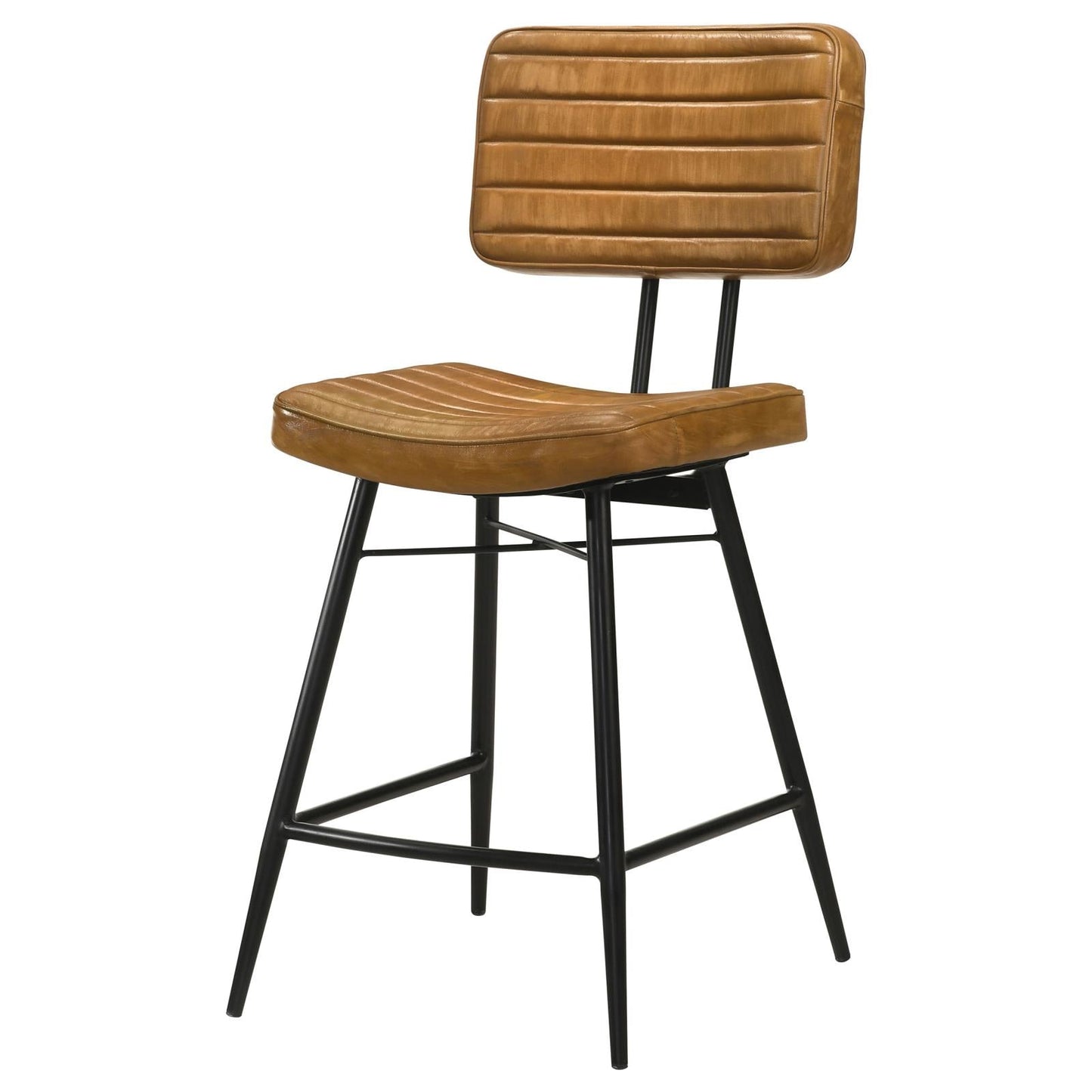Partridge Upholstered Counter Height Stools with Footrest, Set of 2 - 110649 - Luna Furniture - Dallas Store