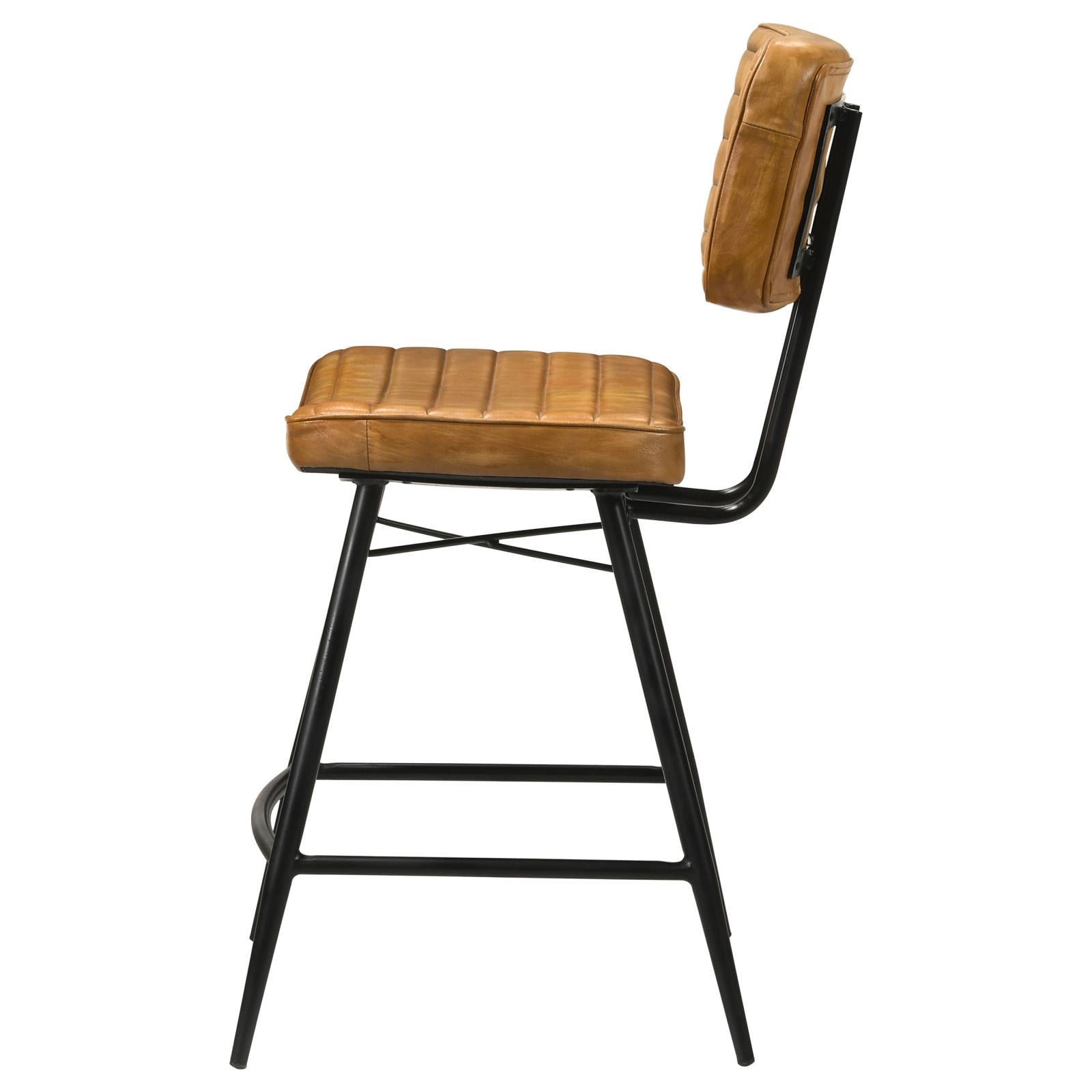 Partridge Upholstered Counter Height Stools with Footrest, Set of 2 - 110649 - Luna Furniture - Dallas Store