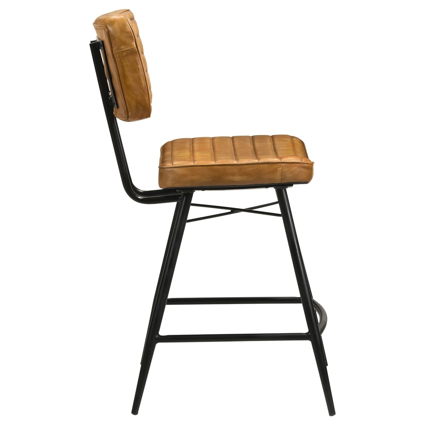 Partridge Upholstered Counter Height Stools with Footrest, Set of 2 - 110649 - Luna Furniture - Dallas Store
