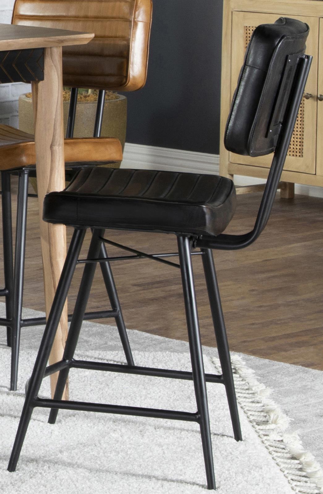 Partridge Upholstered Counter Height Stools with Footrest, Set of 2 - 110659 - Luna Furniture - Dallas Store