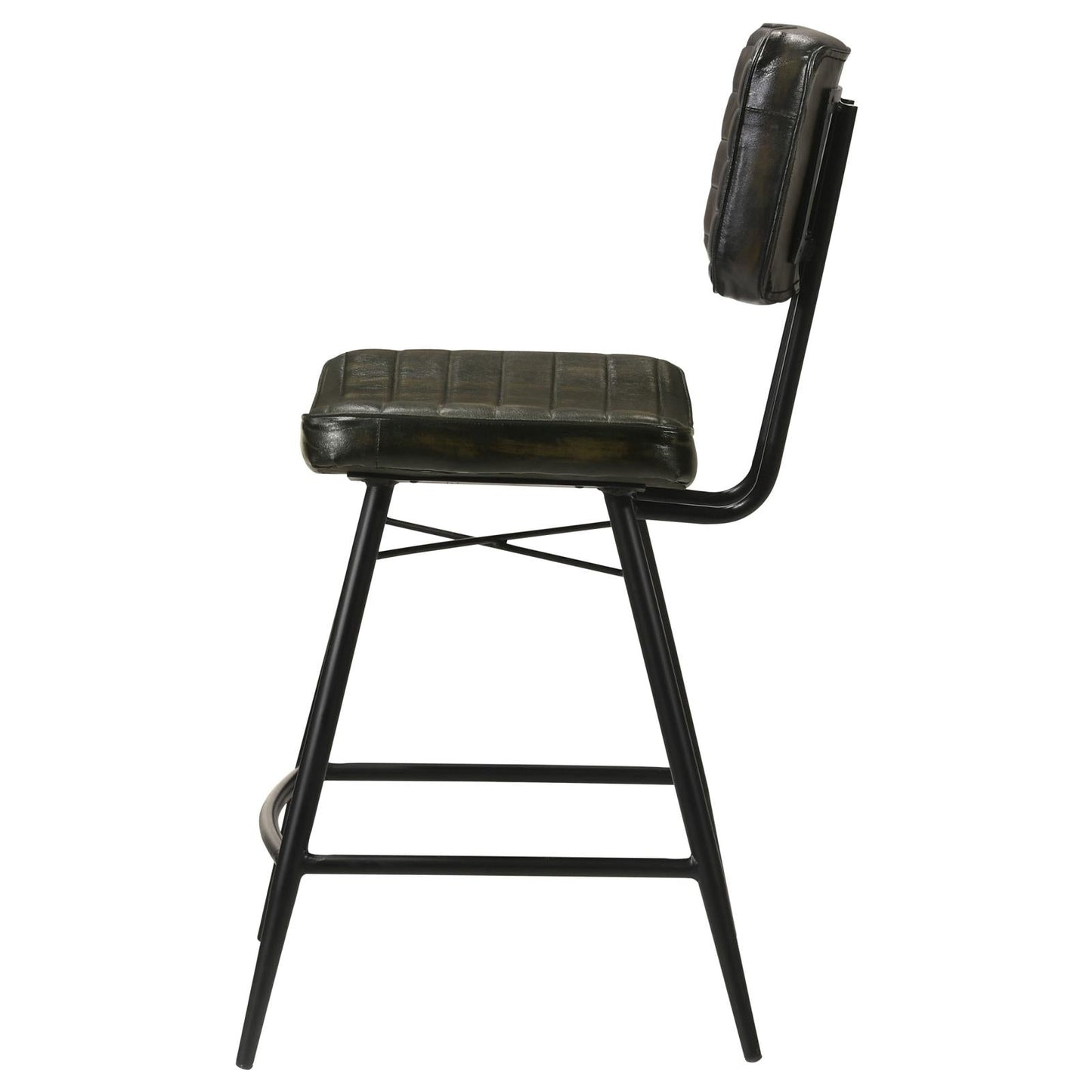Partridge Upholstered Counter Height Stools with Footrest, Set of 2 - 110659 - Luna Furniture - Dallas Store