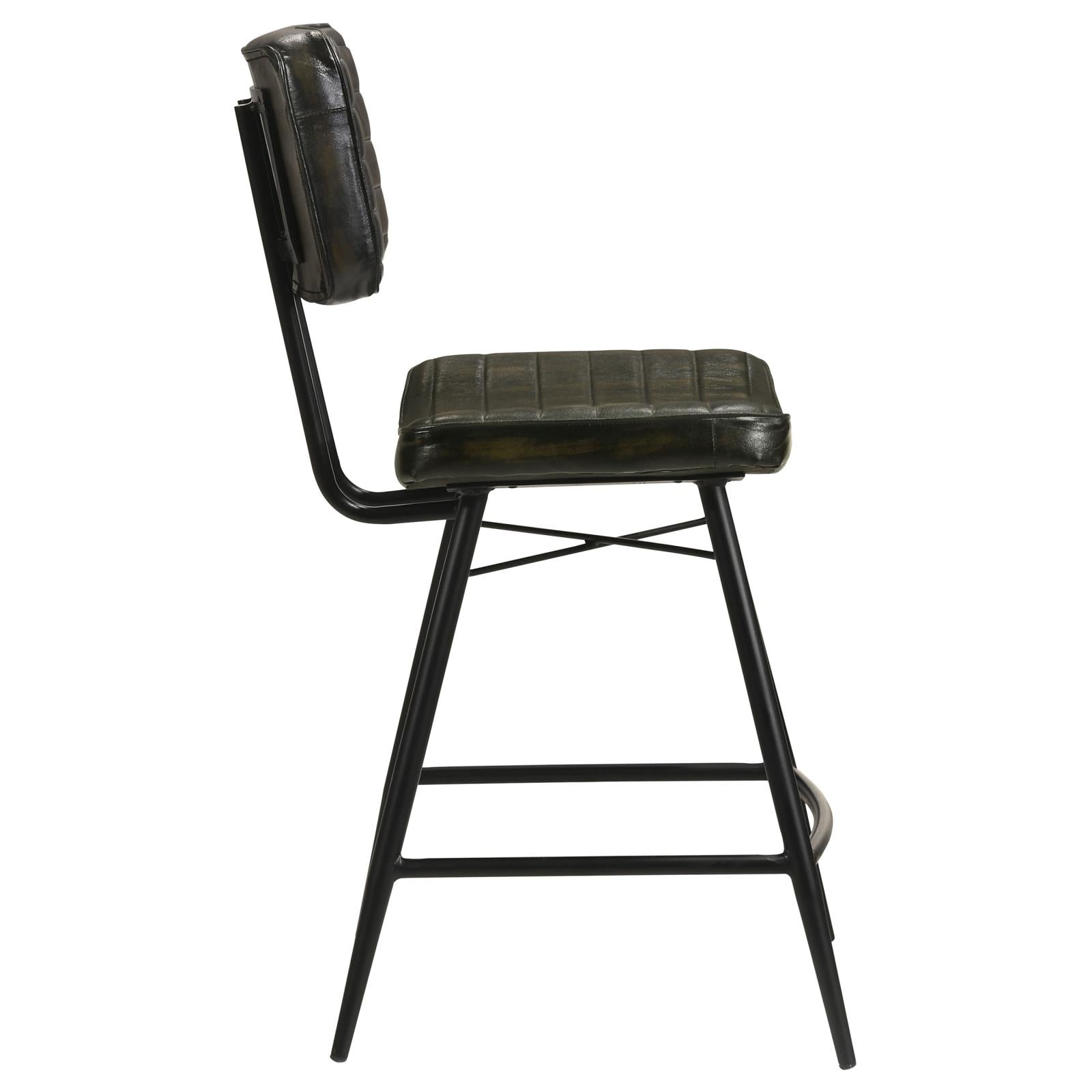 Partridge Upholstered Counter Height Stools with Footrest, Set of 2 - 110659 - Luna Furniture - Dallas Store