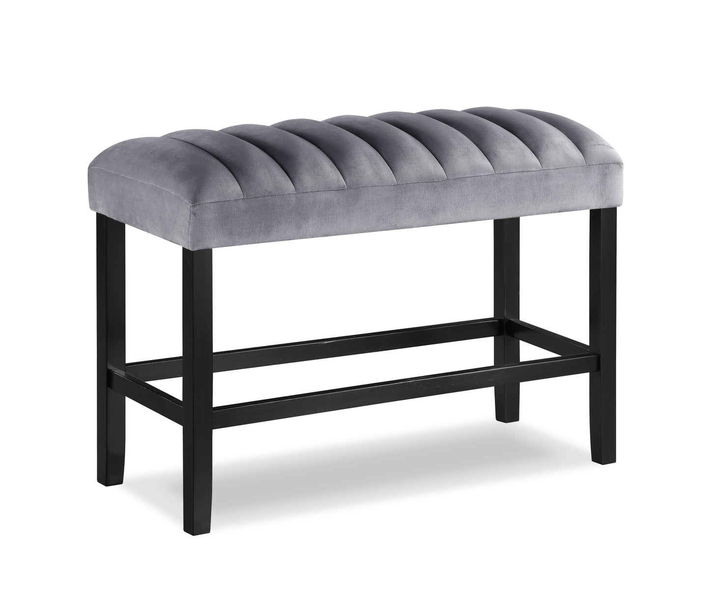 Pascal Black/Gray Square Counter Height Dining Set - SET | 2724T-4848 | 2724S-24(2) - Luna Furniture - Dallas Store